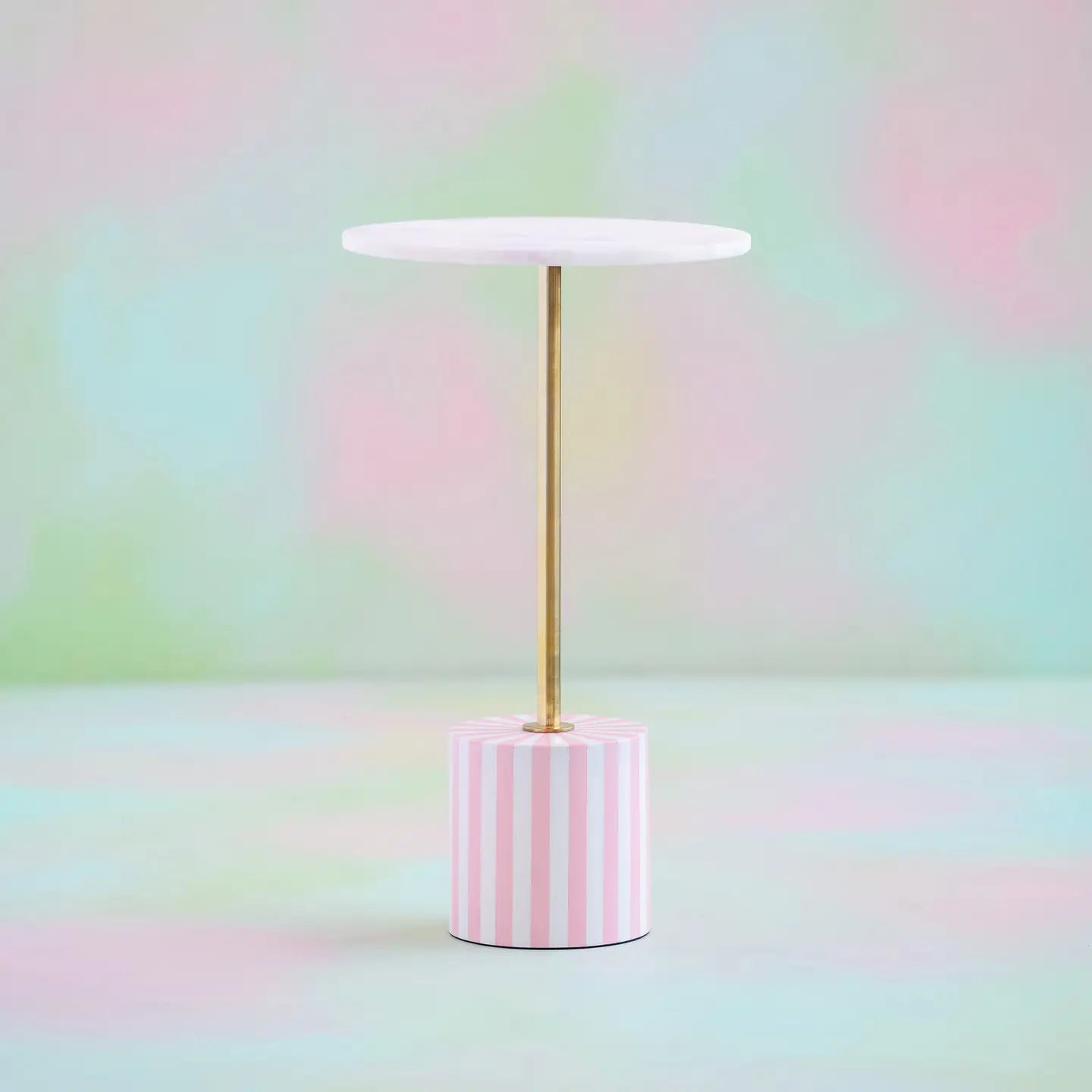 LIGHT PINK & MARBLE TABLE - SMALL