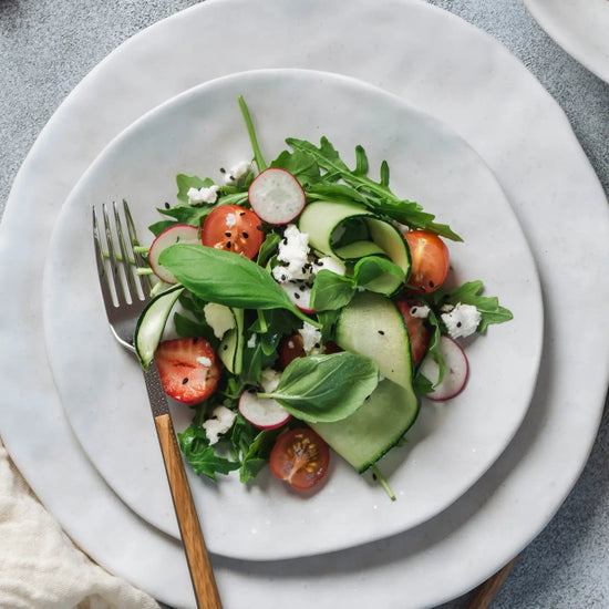 NATURE SHAPE WHITE DINNER PLATE