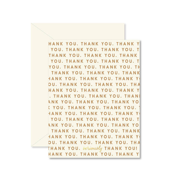 REPEATING THANK YOU GREETING CARD