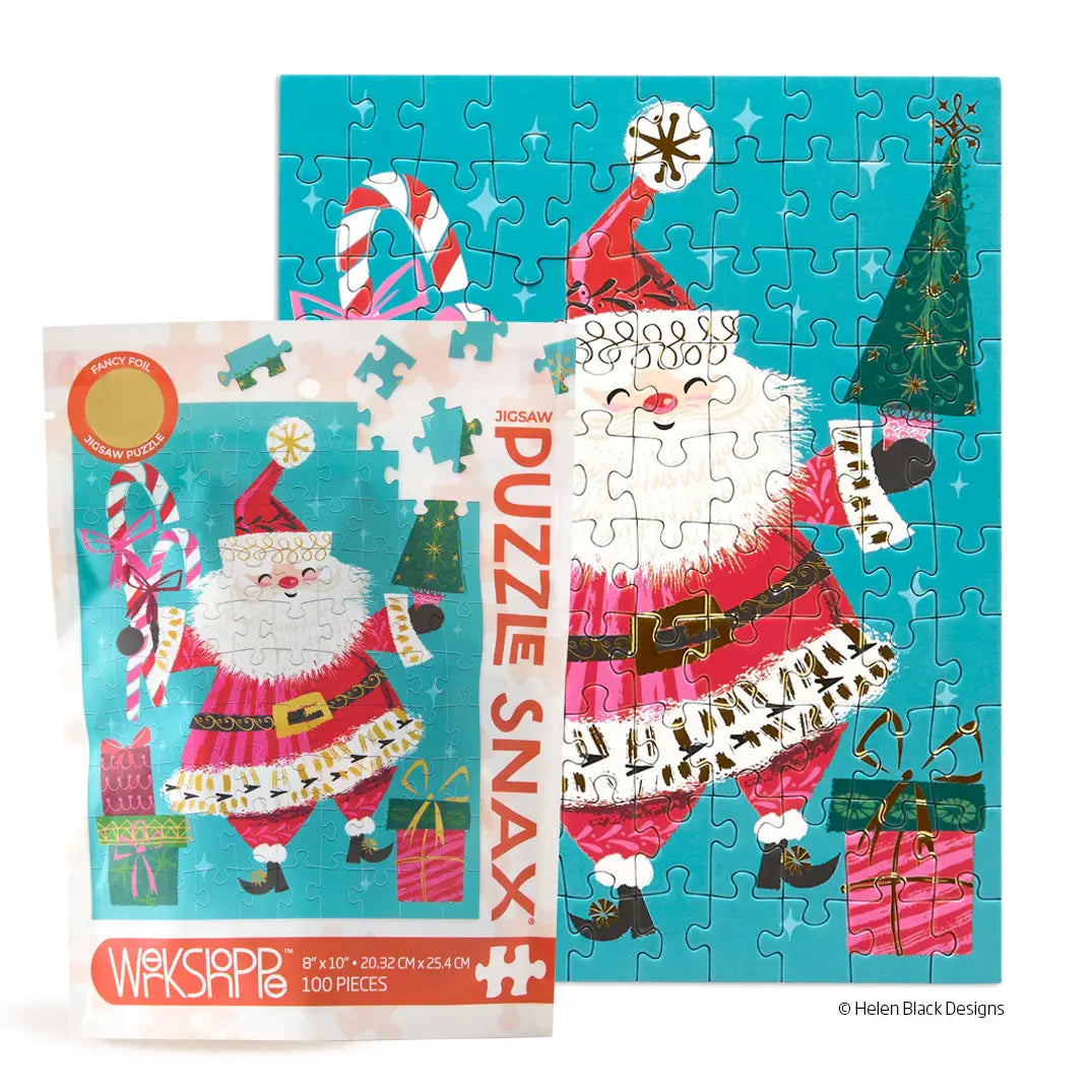 100 PIECE PUZZLE SNAX - SANTA