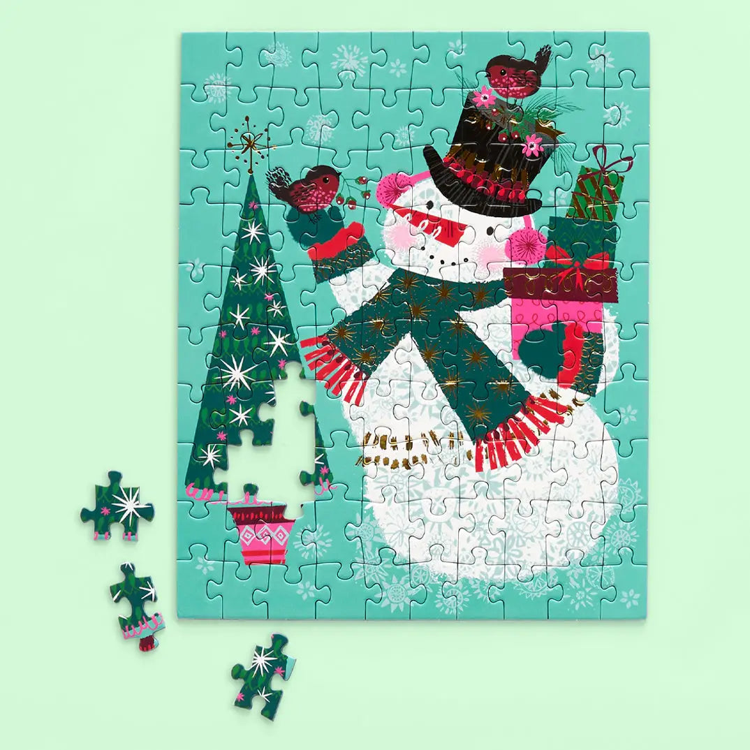 100 PIECE PUZZLE SNAX - SNOWMAN
