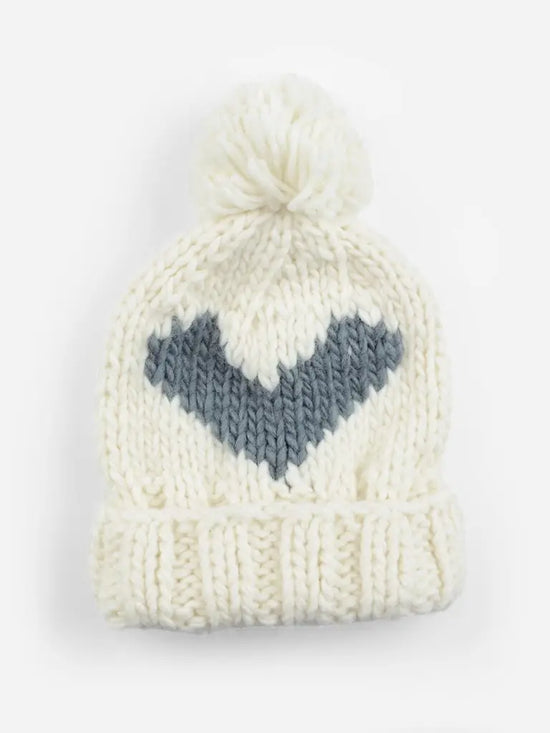 HEART BEANIE - 2-8 YEARS