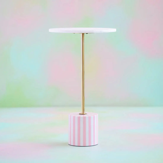 LIGHT PINK & MARBLE TABLE - MEDIUM