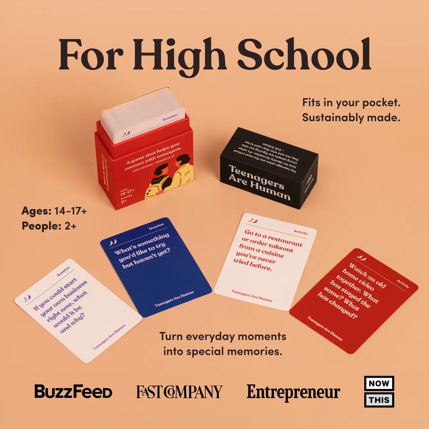 TEENAGERS ARE HUMAN CARDS