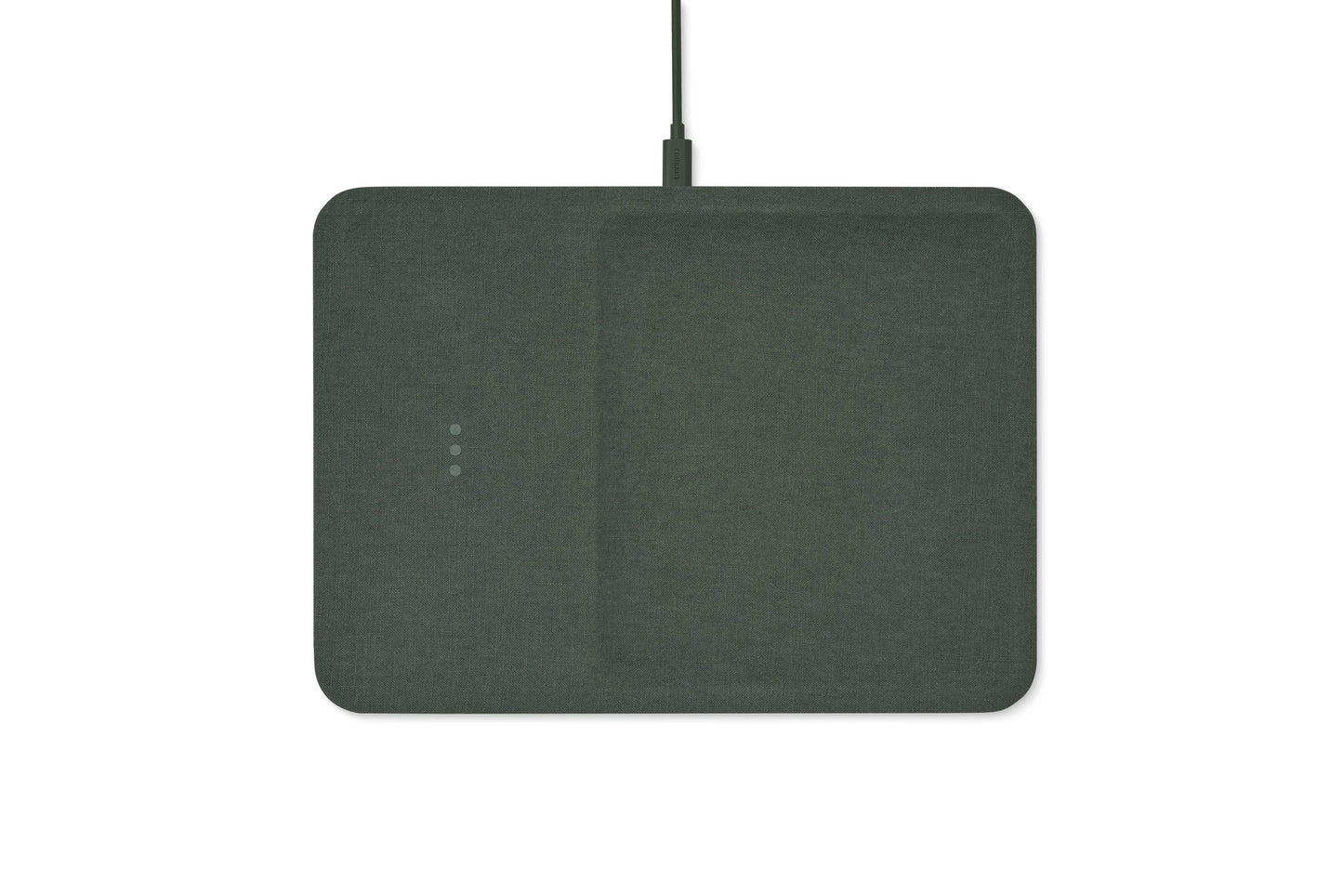 CATCH:3 ESSENTIALS LINEN WIRELESS CHARGER VALET TRAY - CHARCOAL