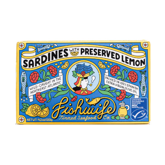 SARDINES WITH PRESERVED LEMON