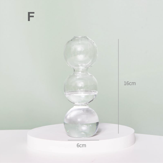 GLASS CANDLESTICK HOLDER - CLEAR