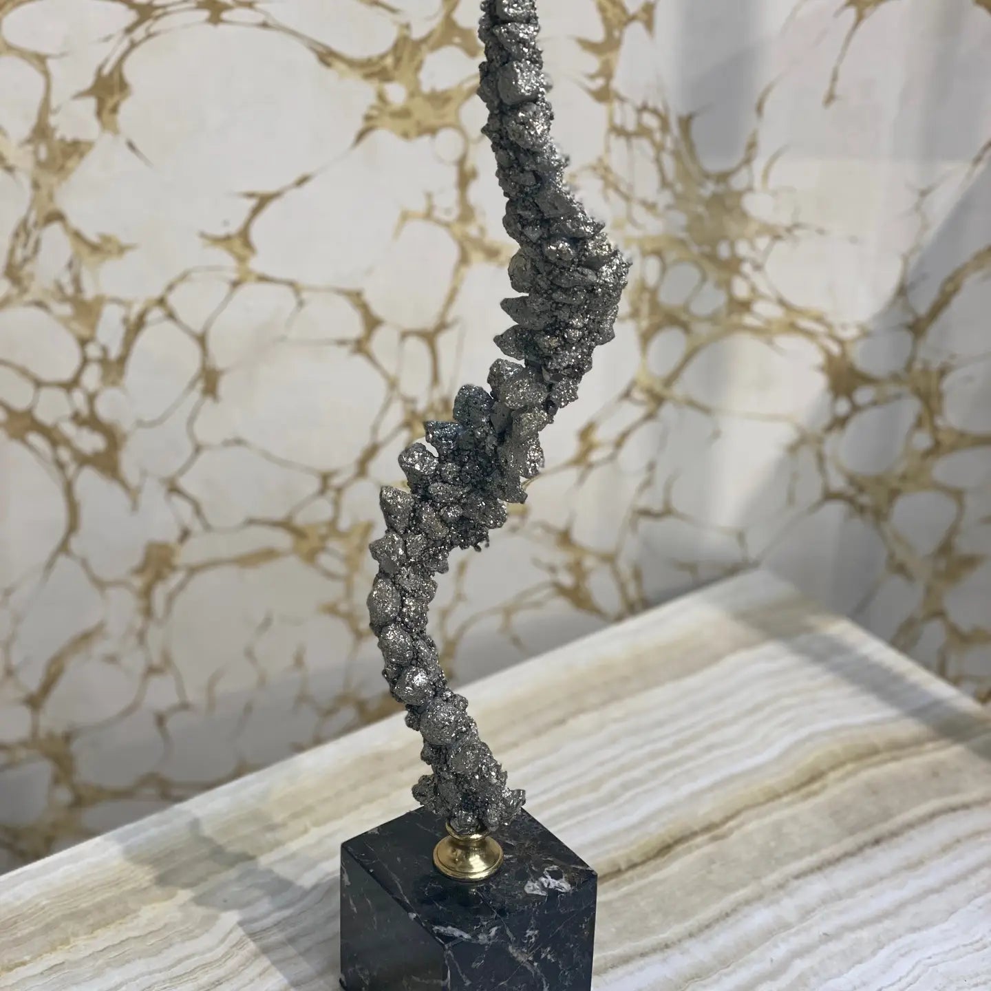 PYRITE SCULPTURE - LARGE