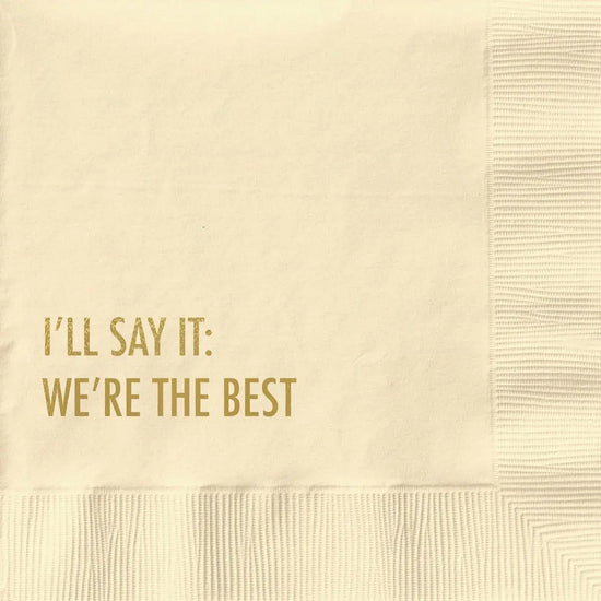 WE'RE THE BEST COCKTAIL NAPKINS
