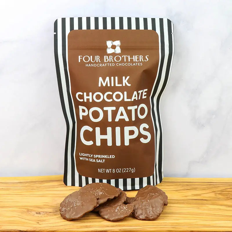 MILK CHOCOLATE COVERED POTATO CHIPS