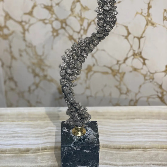 PYRITE SCULPTURE - LARGE