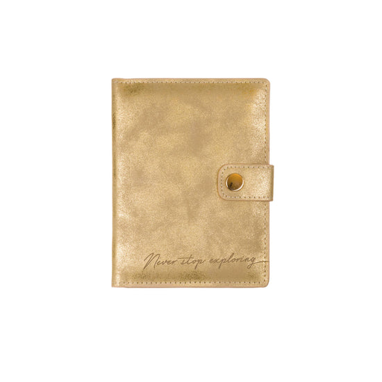 DELUXE PASSPORT CASE - GOLD