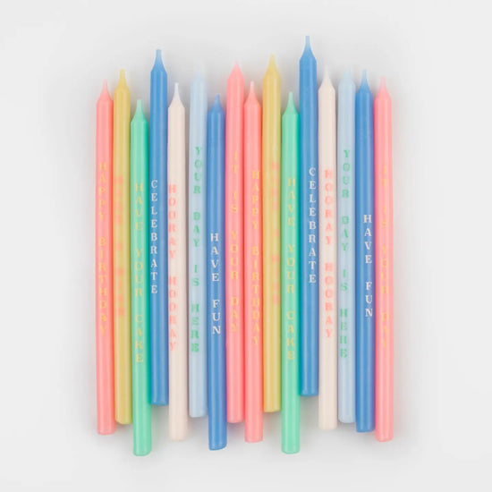 BIRTHDAY PHRASES CANDLES