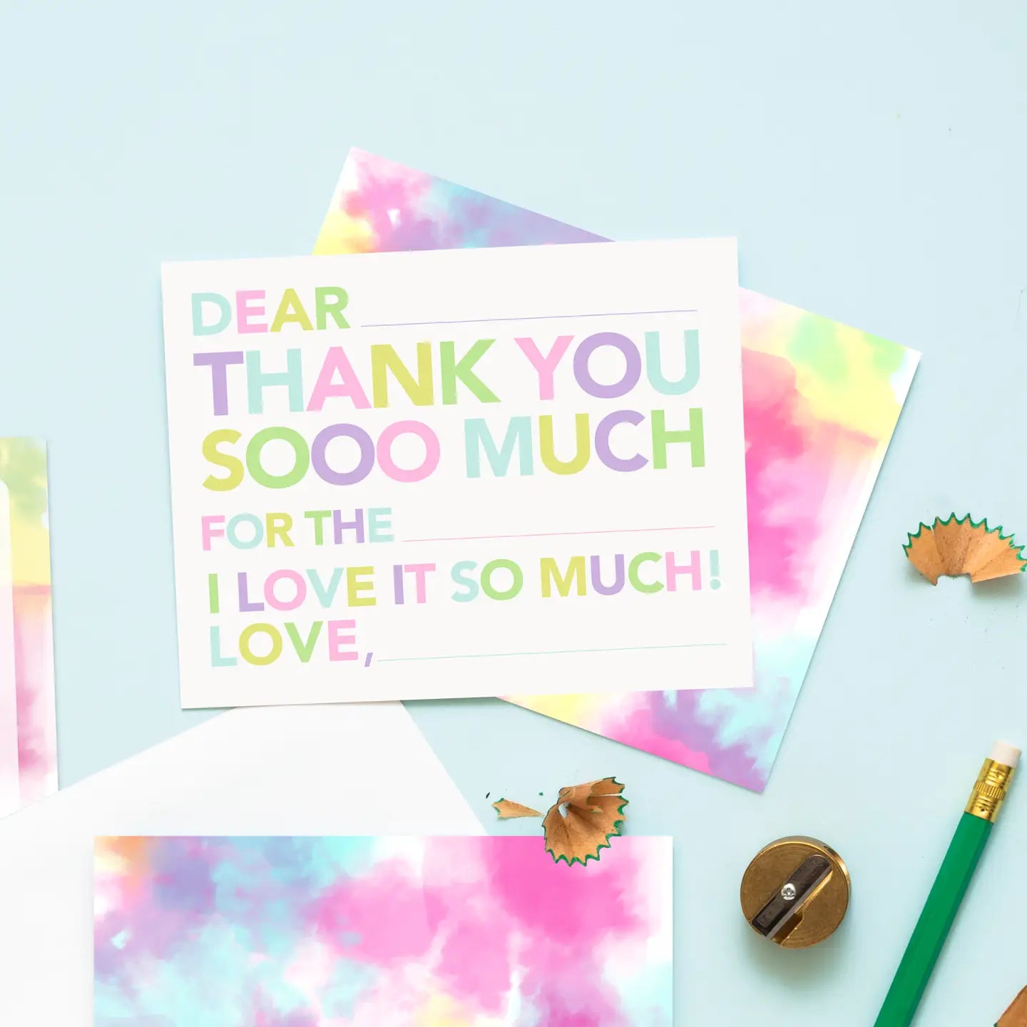 KIDS FILL IN THE BLANK THANK YOU CARDS