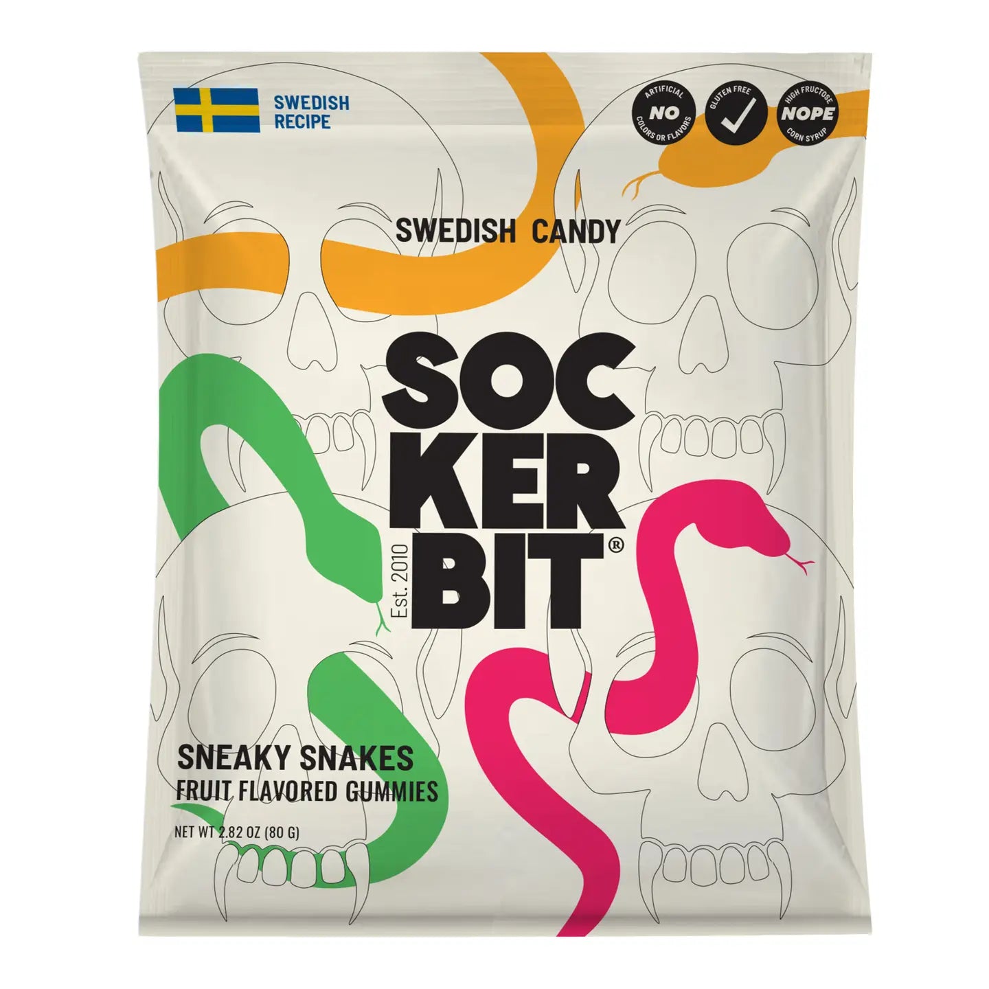 SNEAKY SNAKES SWEDISH CANDY BAG
