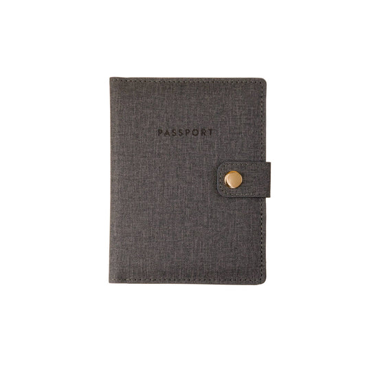 DELUXE PASSPORT CASE - GREY