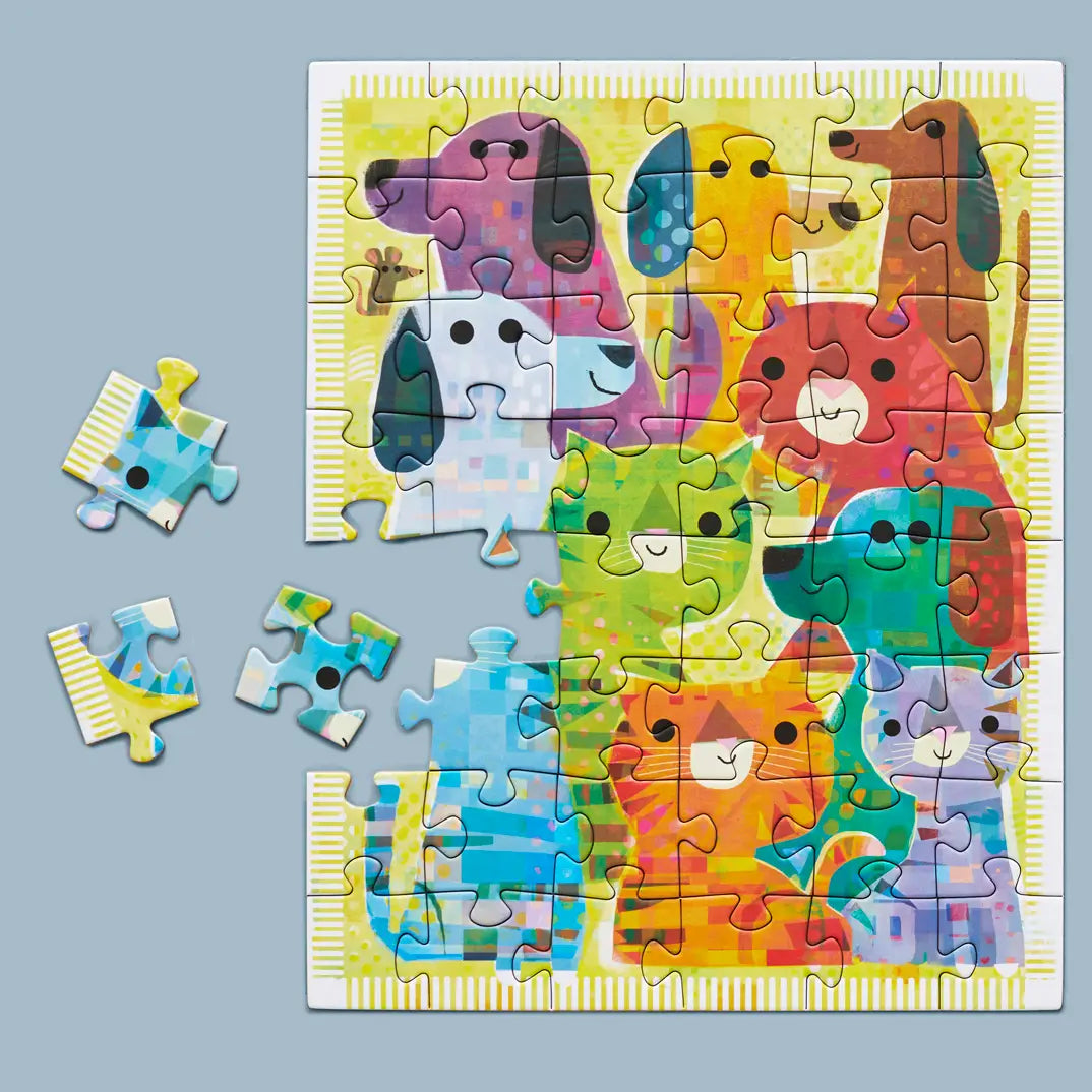 48 PIECE PUZZLE SNAX - CATS AND DOGS