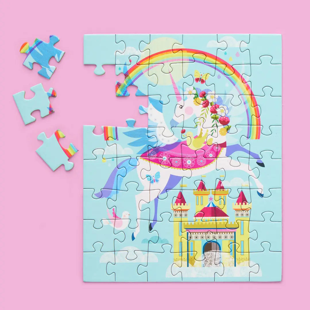 48 PIECE PUZZLE SNAX - RAINBOW UNICORN