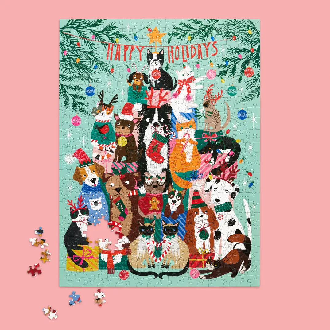 500 PIECE JIGSAW PUZZLE - HAPPY HOLIDAYS