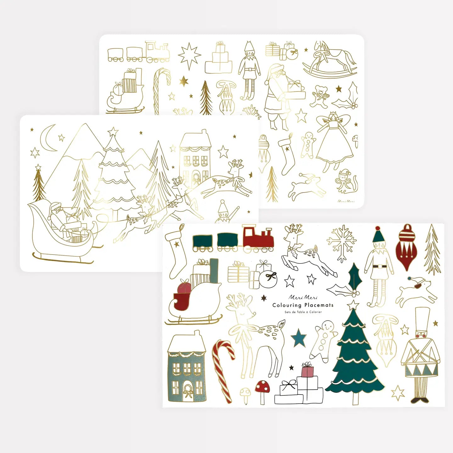 CHRISTMAS COLORING PLACEMATS