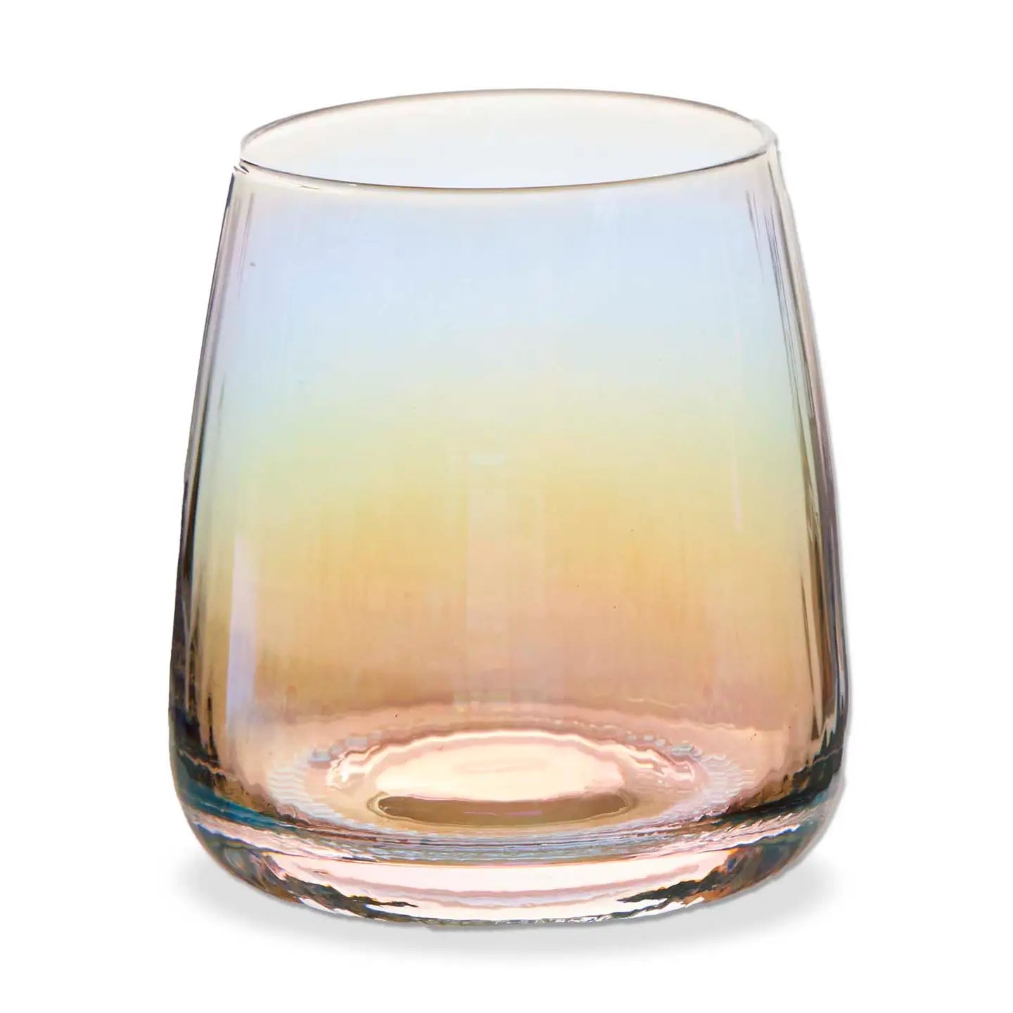 CHELSEA IRIDESCENT CLEAR STEMLESS WINE GLASS