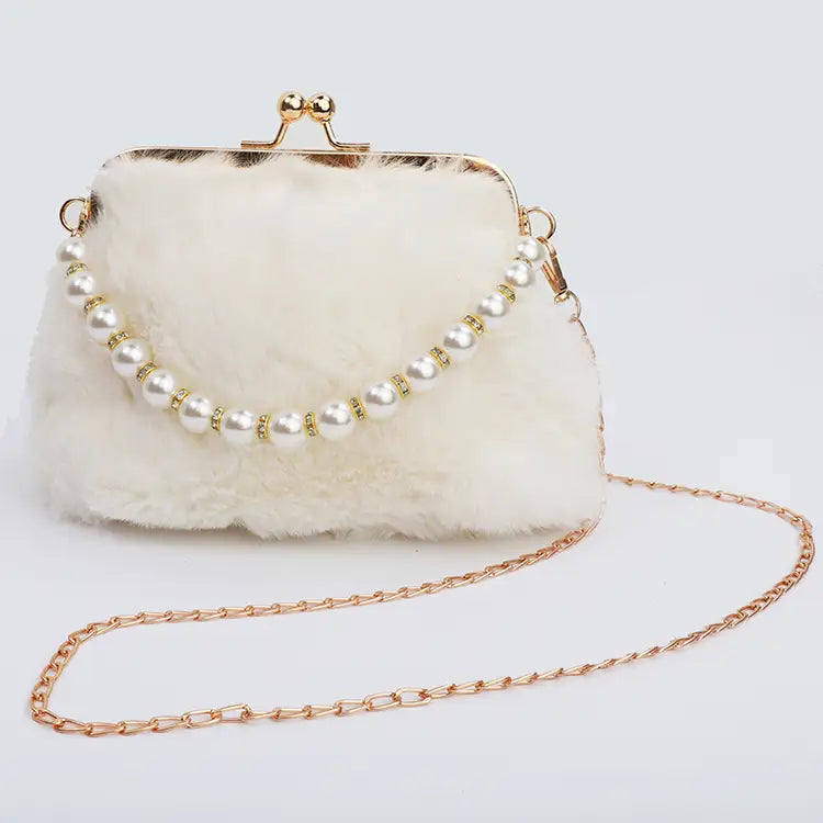 FAUX FUR PRETTY PURSE