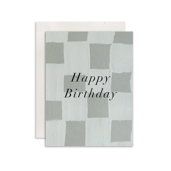 CHECKER BIRTHDAY CARD