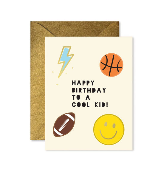 COOL KID BIRTHDAY GREETING CARD