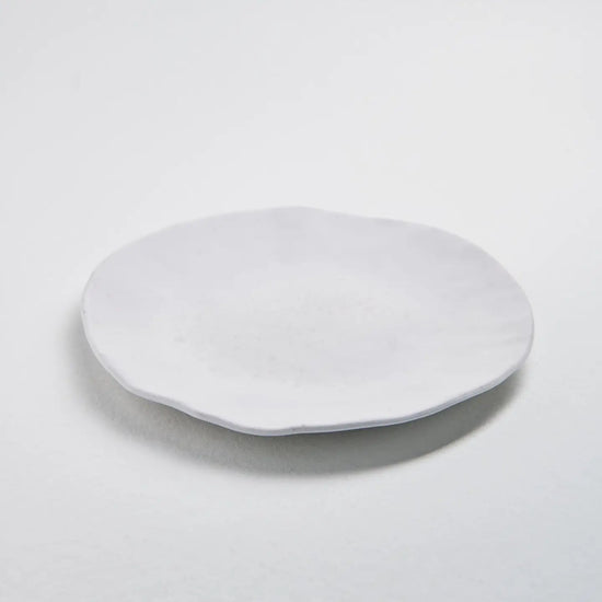 NATURE SHAPE WHITE DINNER PLATE