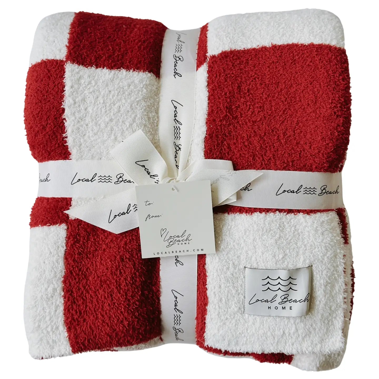 LOCAL BEACH CHECKER LUXE HOME BLANKET