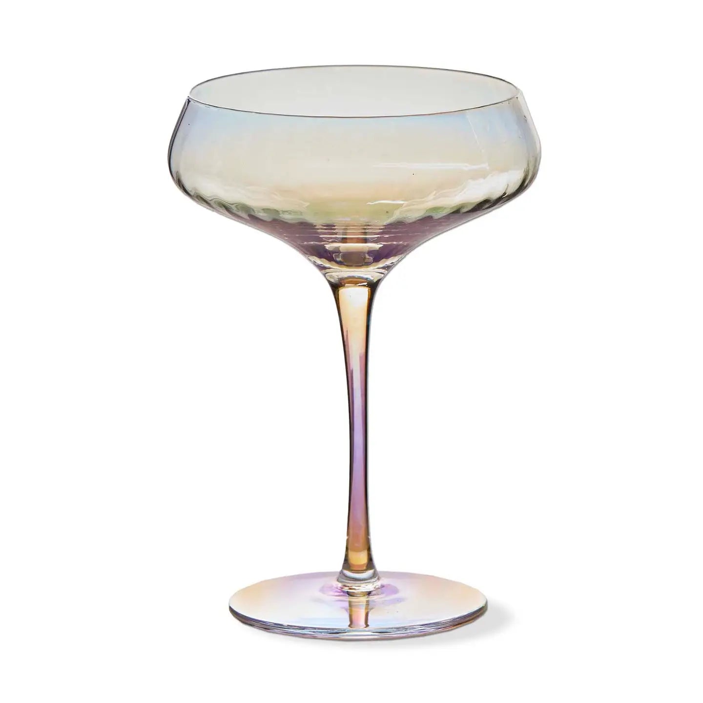 CHELSEA IRIDESCENT CLEAR COUPE GLASS
