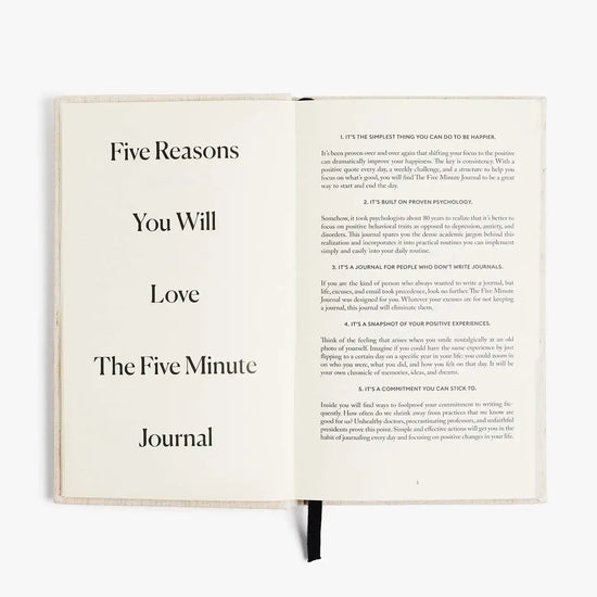 THE FIVE MINUTE JOURNAL