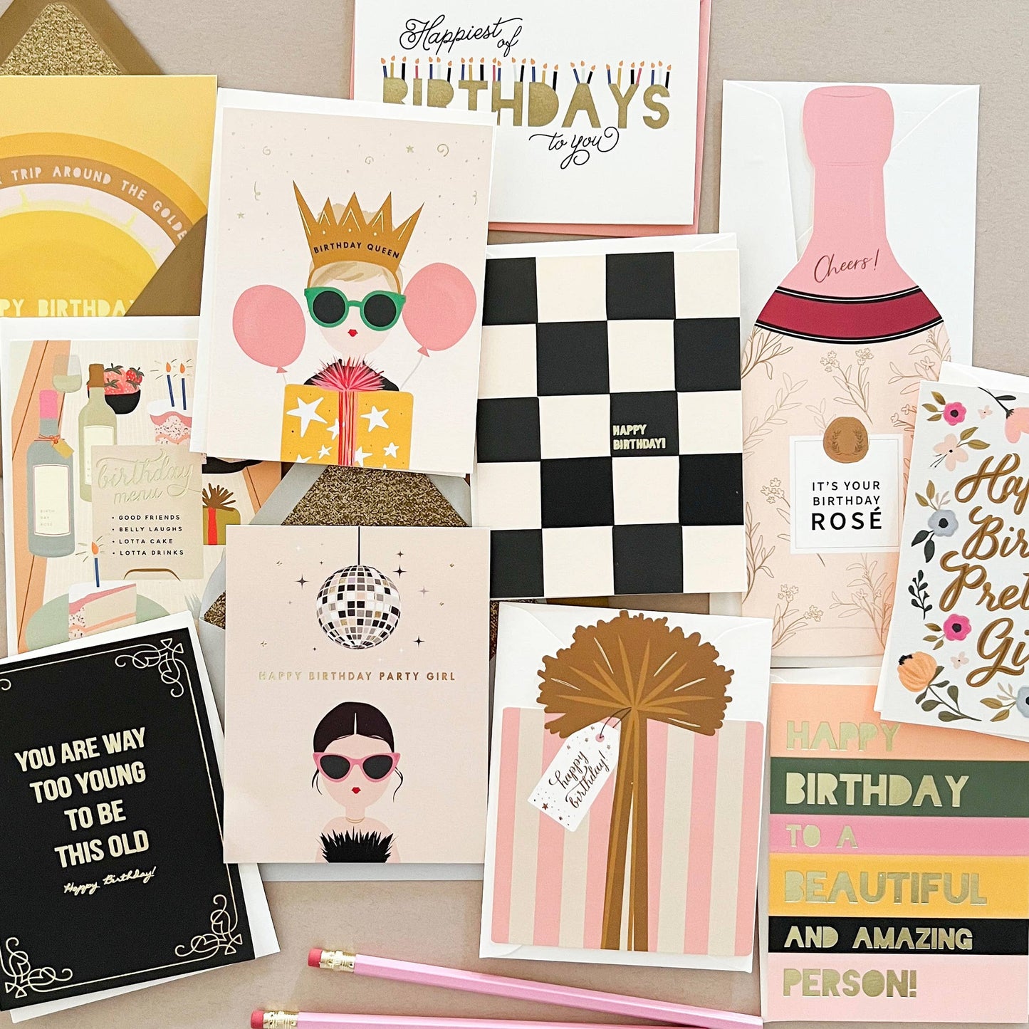 CHESSBOARD BIRTHDAY GREETING CARD