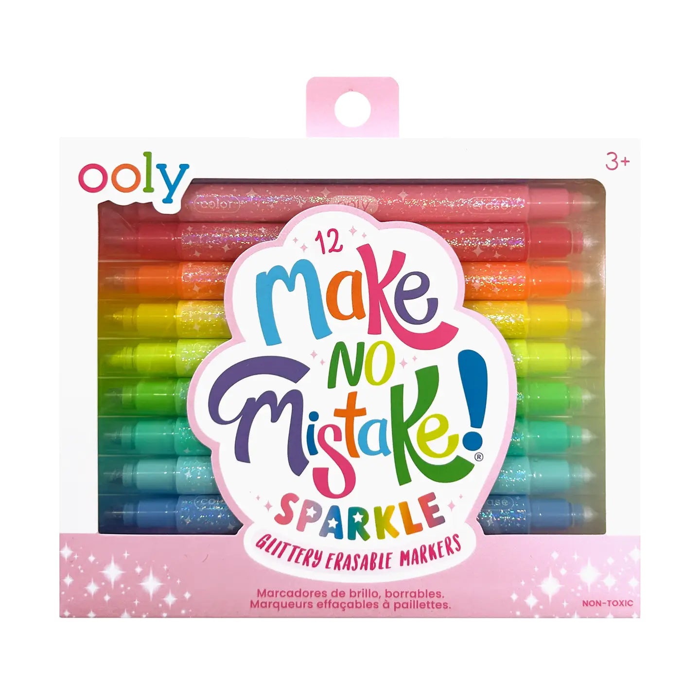 MAKE NO MISTAKE GLITTERY ERASABLE MARKERS