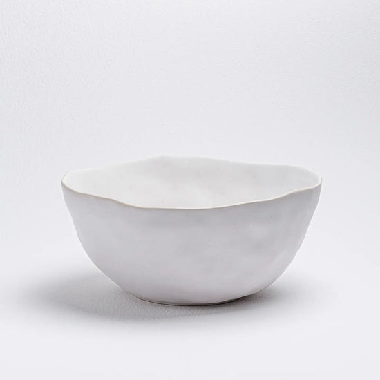 NATURE SHAPE WHITE SERVING BOWL