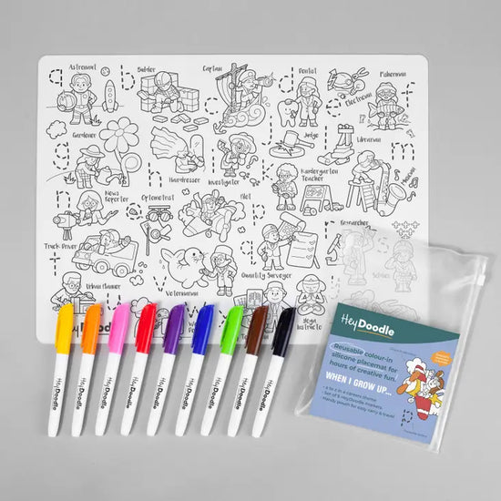 WHEN I GROW SILICONE COLORING MAT