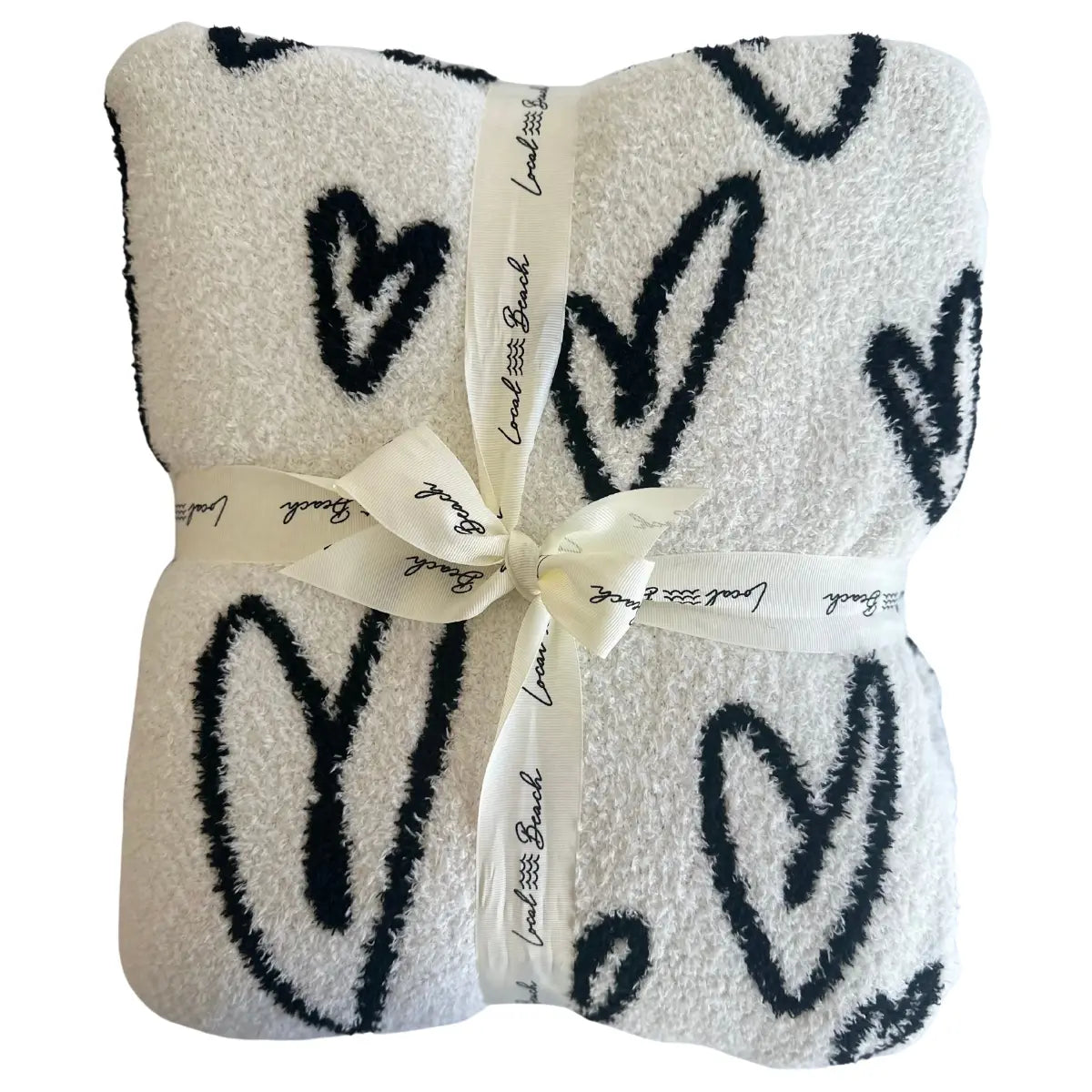 LOCAL BEACH HEART LUXE HOME BLANKET