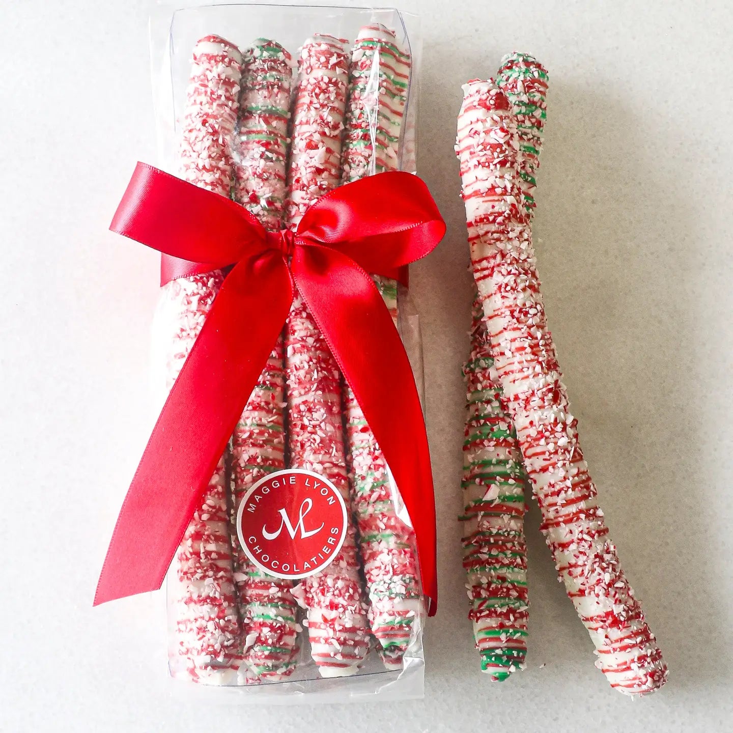 WHITE CHOCOLATE COVERED PRETZEL RODS