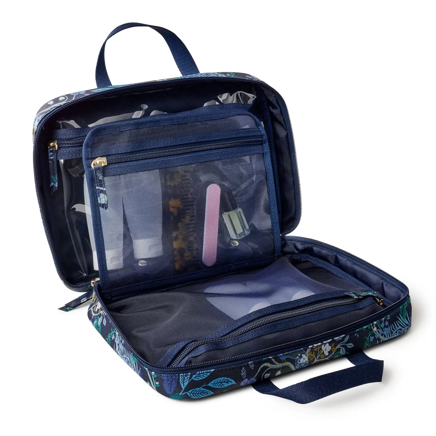 PEACOCK TRAVEL COSMETIC CASE