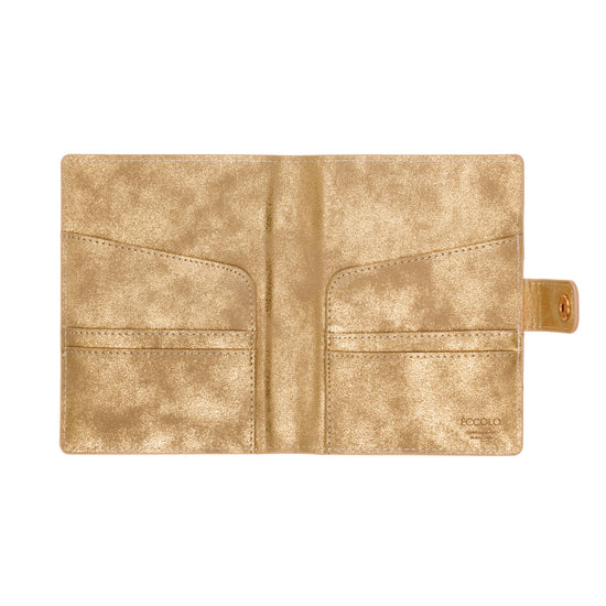 DELUXE PASSPORT CASE - GOLD