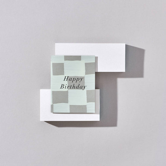 CHECKER BIRTHDAY CARD