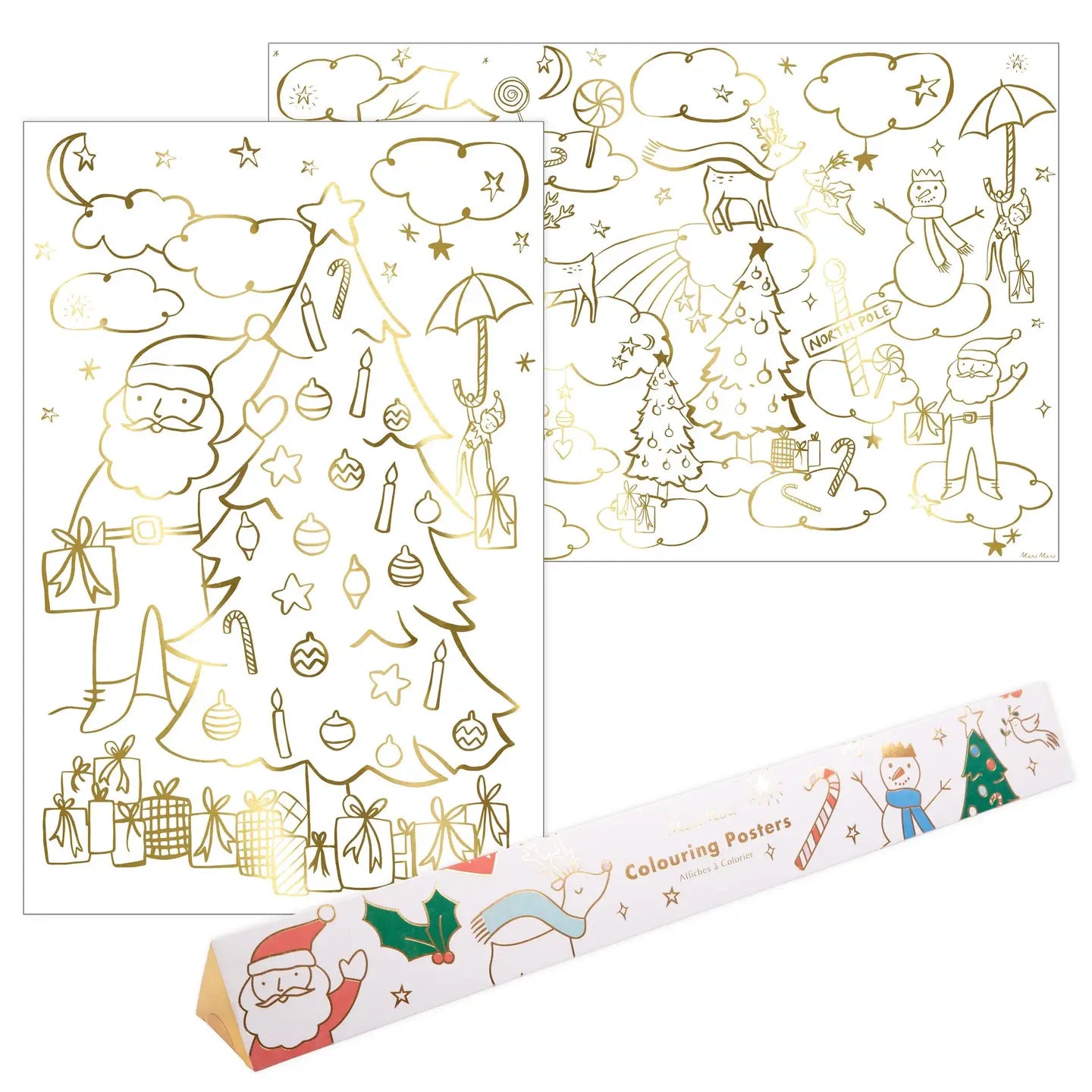 CHRISTMAS COLORING POSTERS