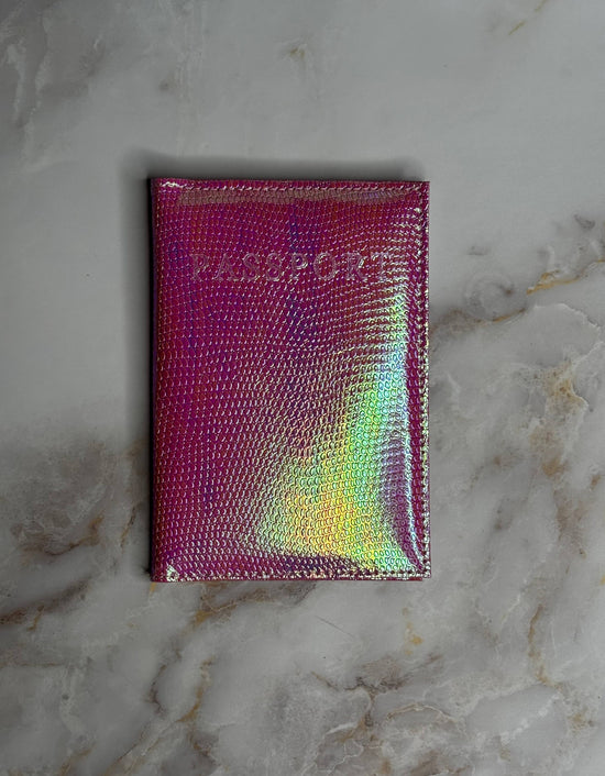 SERPENCHANT PASSPORT COVER - PINK