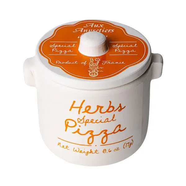 HERBS FOR PIZZA IN CERAMIC JAR