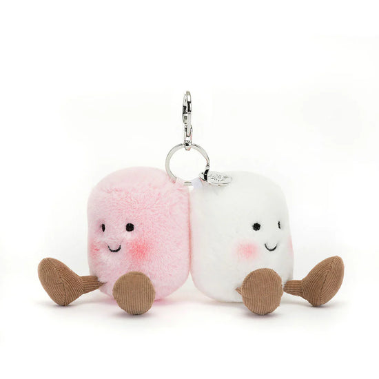 AMUSEABLES PAIR OF MARSHMALLOWS BAG CHARM JELLYCAT
