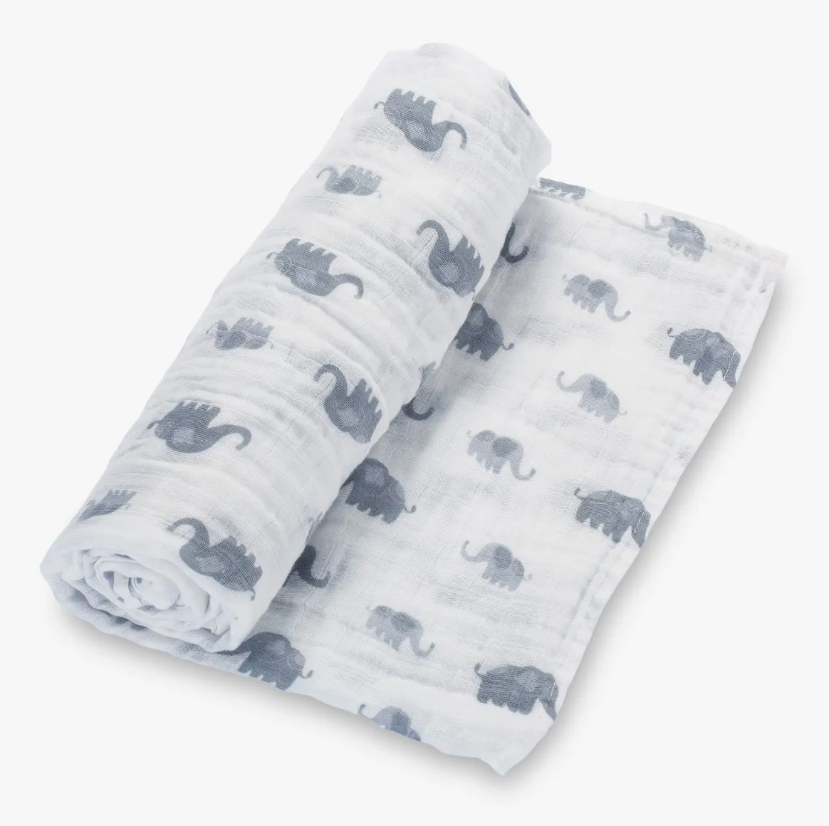 BABY SWADDLE BLANKET - ELEPHANTS