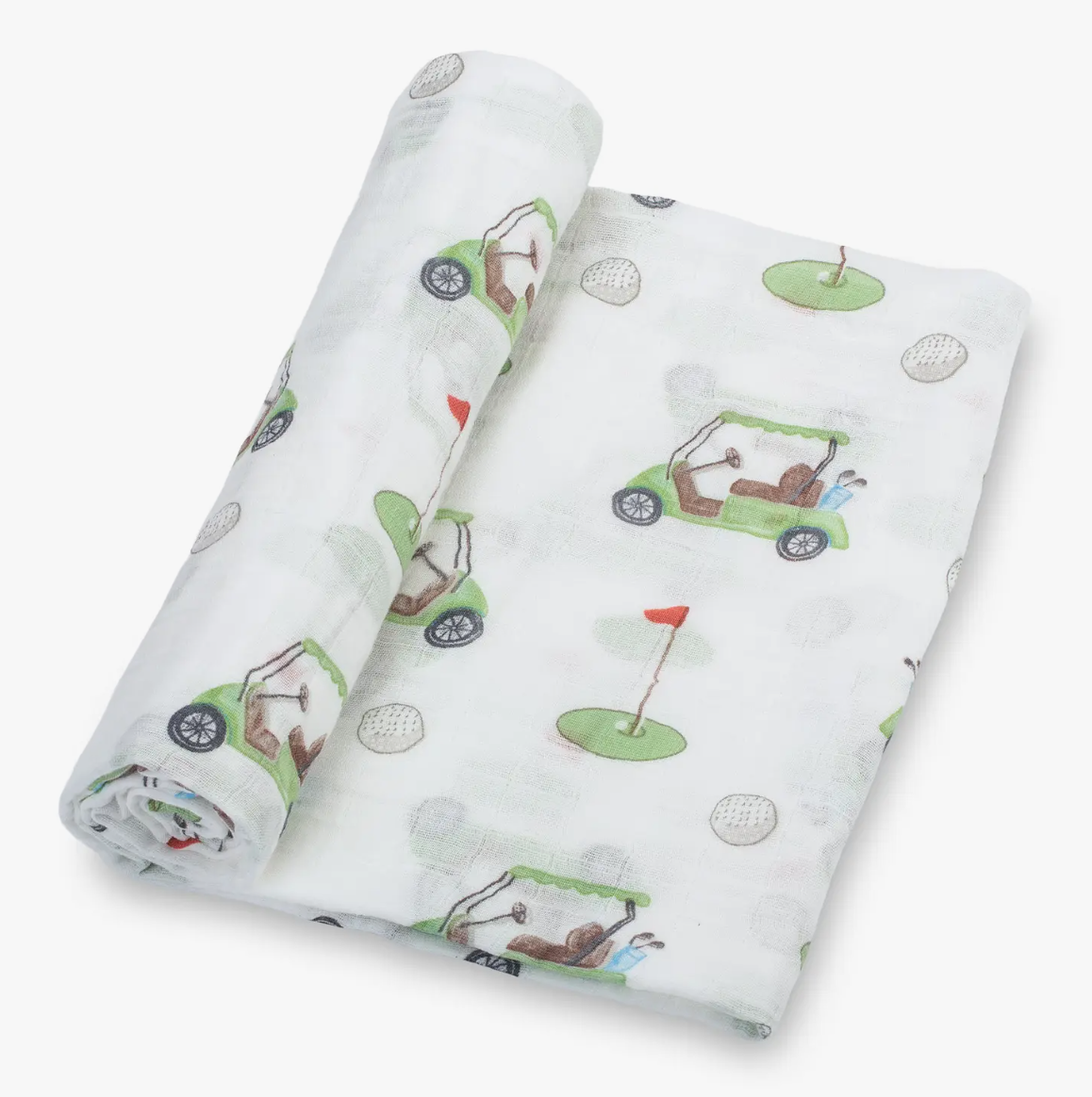 BABY SWADDLE BLANKET - GOLF AROUND