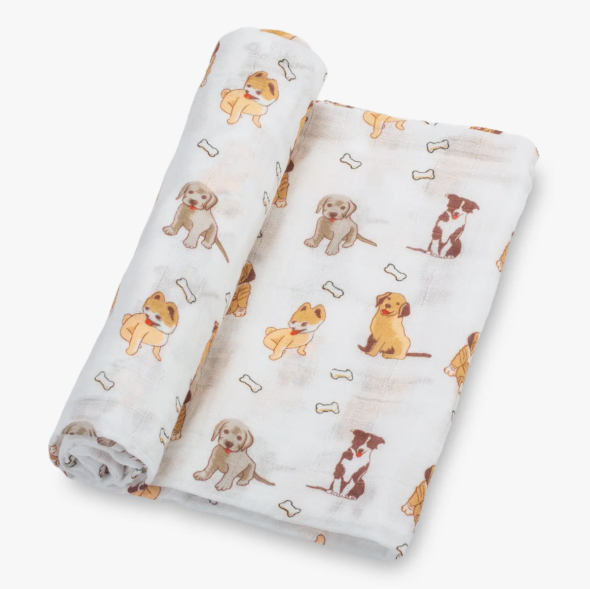 BABY SWADDLE BLANKET - WOOF WOOF