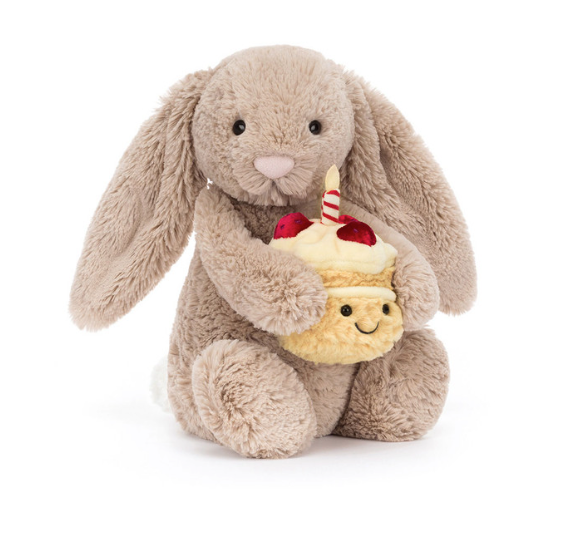BASHFUL BEIGE BUNNY "BIRTHDAY" JELLYCAT
