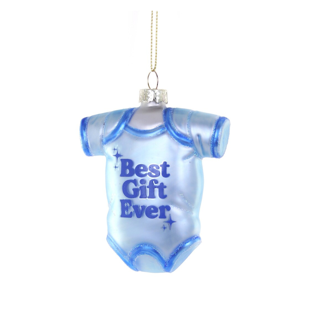 BEST GIFT EVER ORNAMENT - BLUE